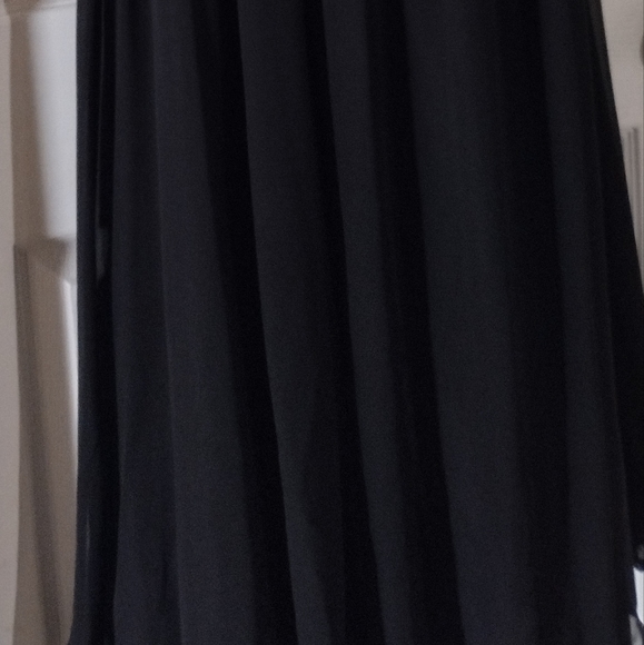 Alfred Angelo Long Chiffon Two Tone Bridesmaid Dress - Picture 7 of 10